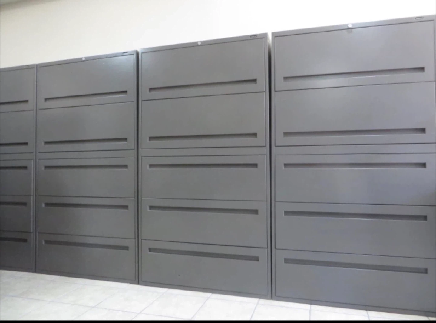 5 Drawers Lateral Metal Filing Cabinets, Lock and Key - photo 4