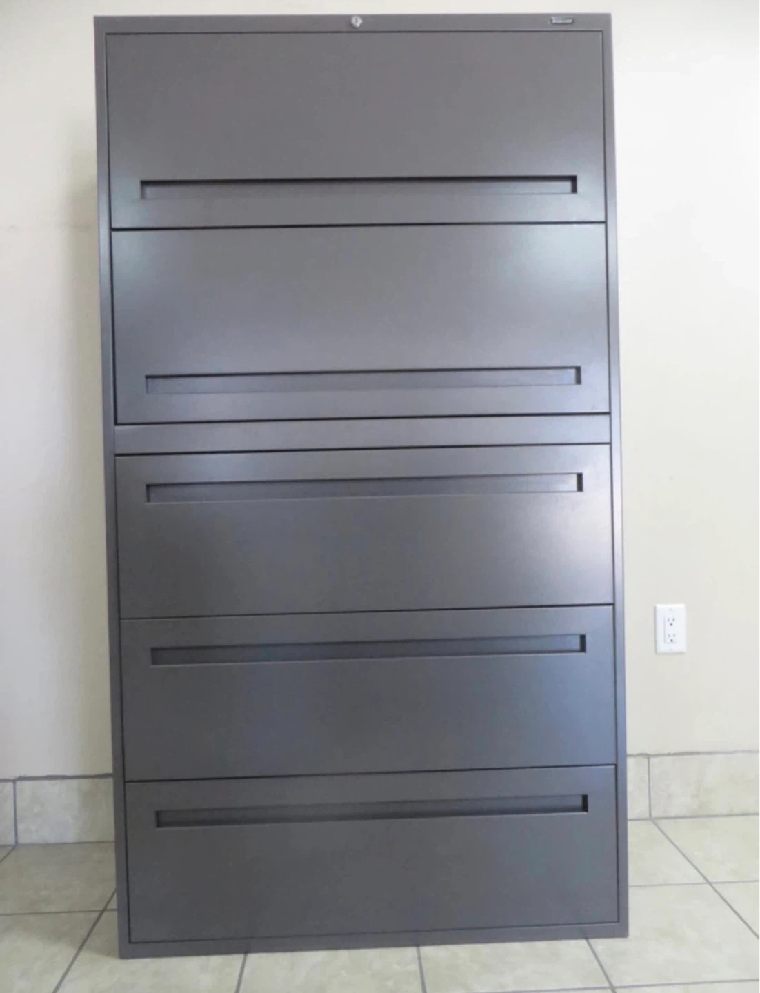 5 Drawers Lateral Metal Filing Cabinets, Lock and Key