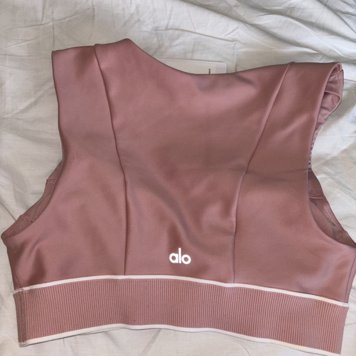 Alo Airlift Alignment Bra - Pink, Size S - photo 2