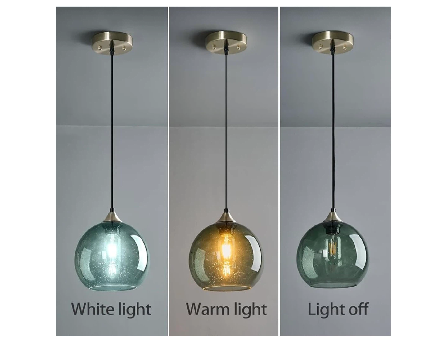 Green Glass Pendant Lights Globe  Modern Pendant Lighting - photo 3