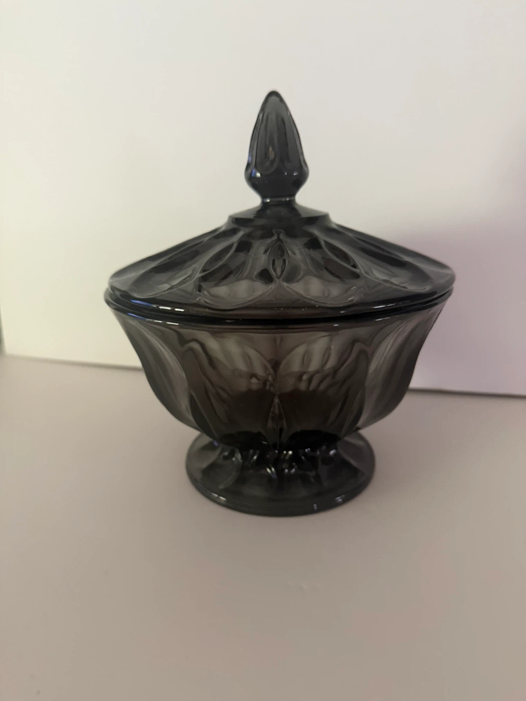 Vintage glass candy dish