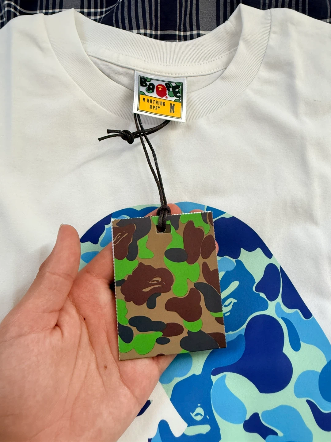 A Bathing Ape BAPE CAMO Shark Logo T-Shirt - photo 4