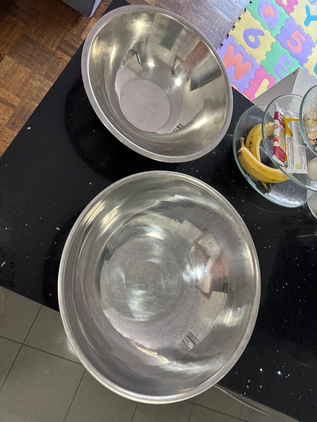 Stainless Steel Mixing Bowls - Large and Extra Large