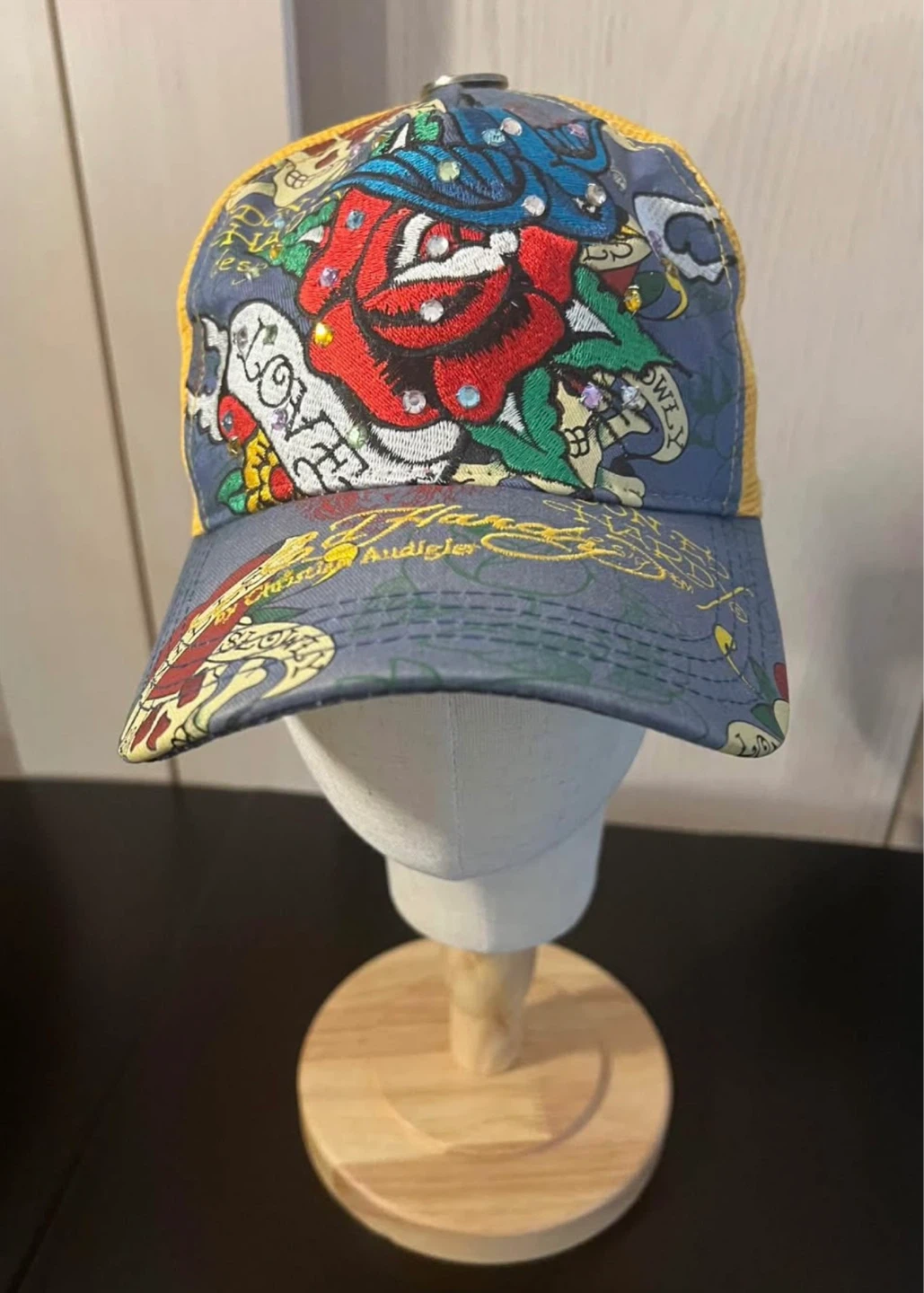 Rare Vintage Don Ed Hardy Designs Snapback Trucker Hat