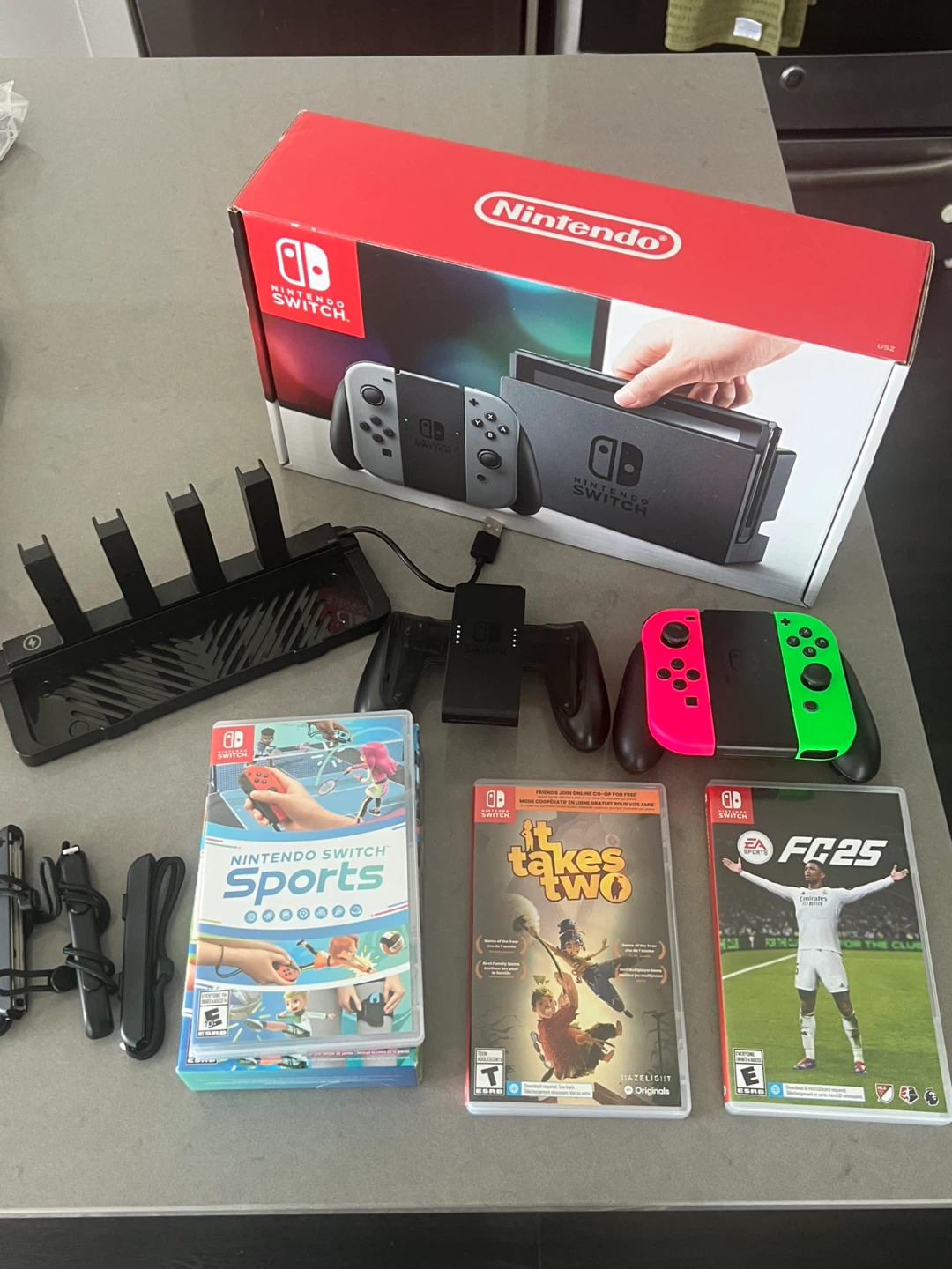 Nintendo Switch Console with Games and Accessories