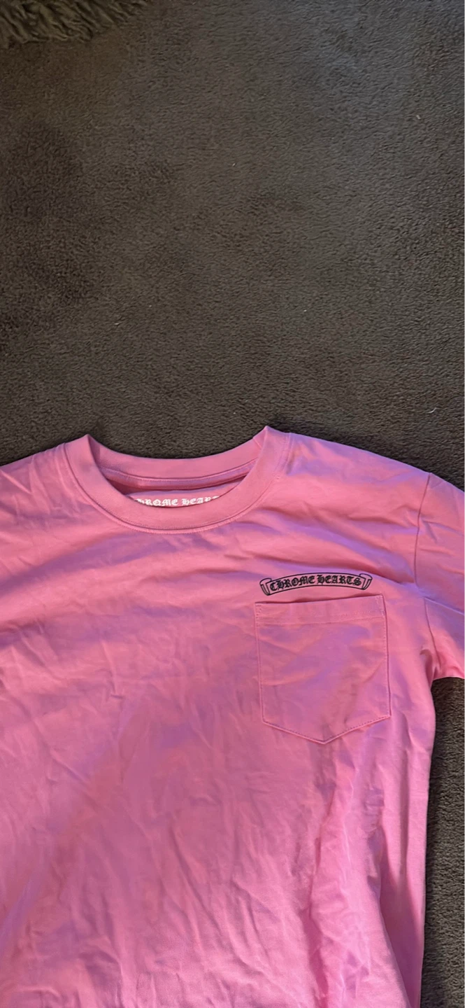 Chrome Hearts Pink Long Sleeve T-Shirt size small