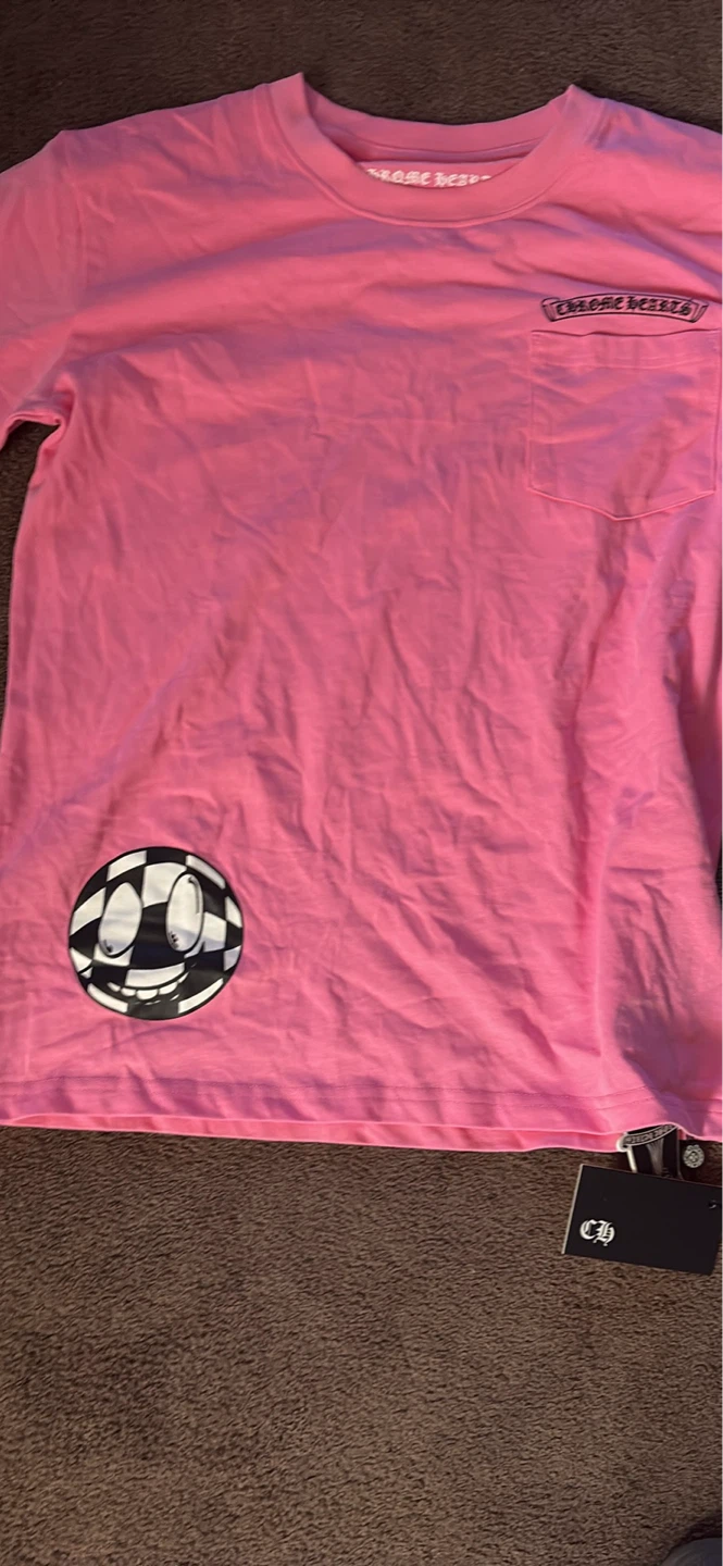 Chrome Hearts Pink Long Sleeve T-Shirt size small - photo 4