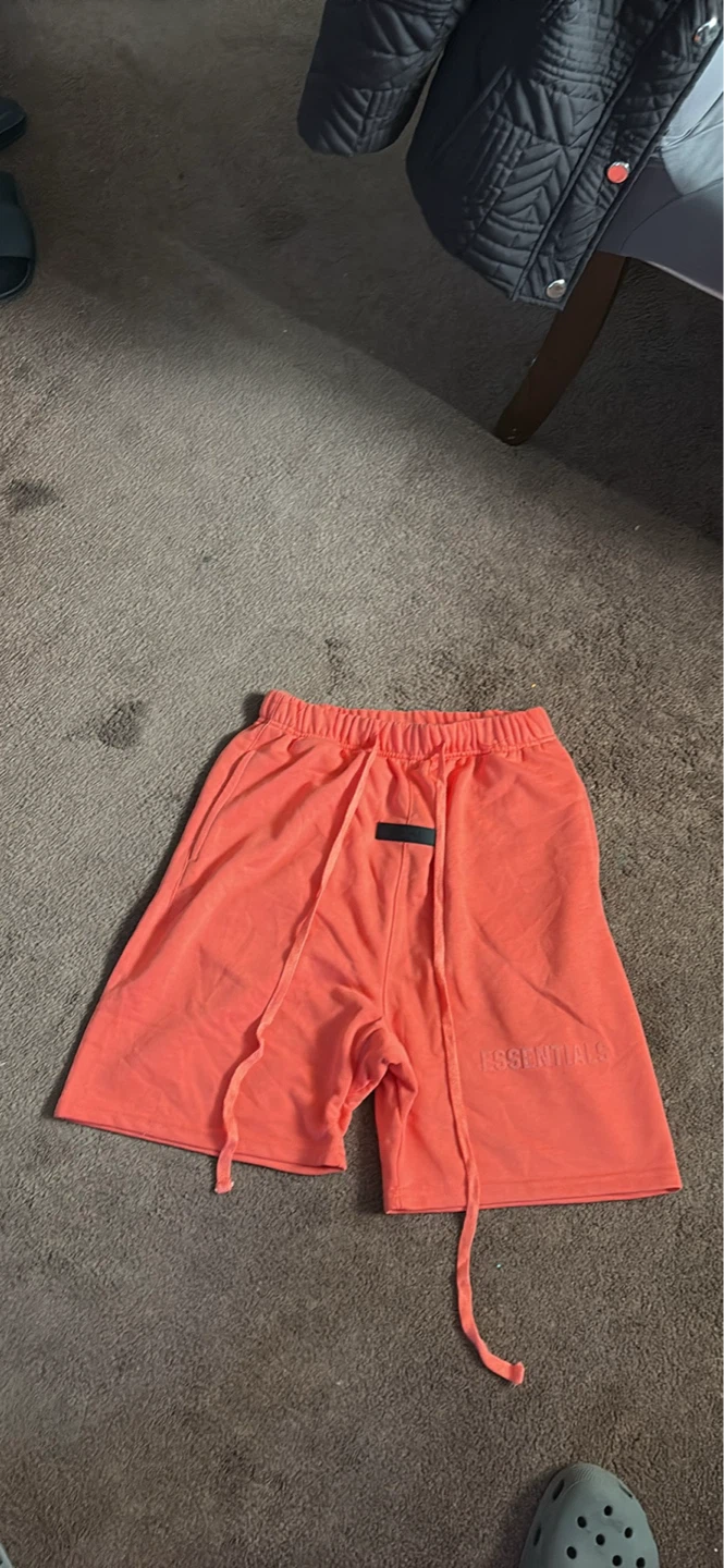 Fear of God Essentials Coral Drawstring Short