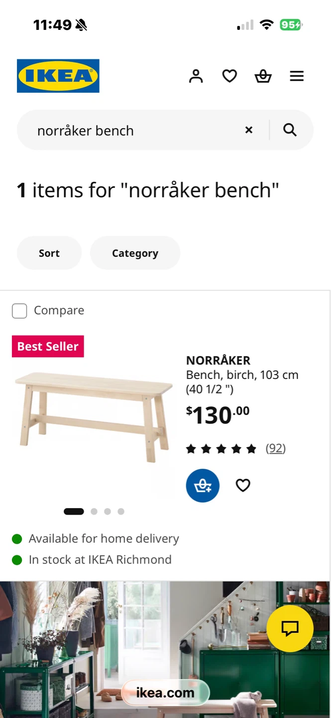 Can deliver—Ikea Lisabo table, Norraker bench and 4 grey chairs. - photo 4