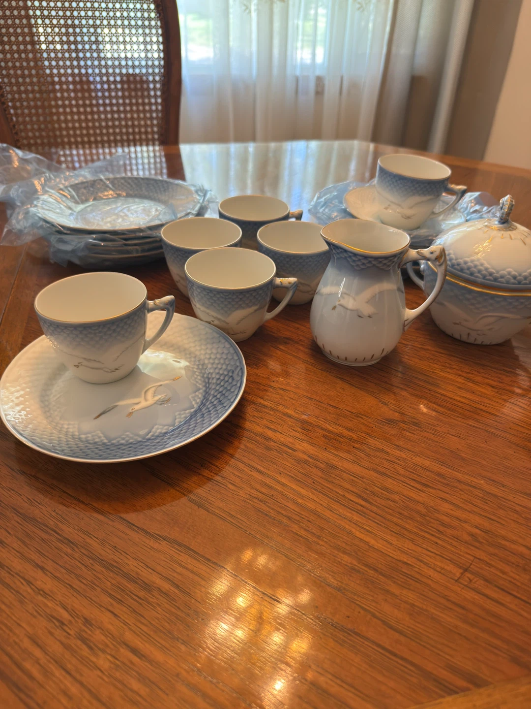 B&G Denmark Porcelain Seagull Coffee Set
