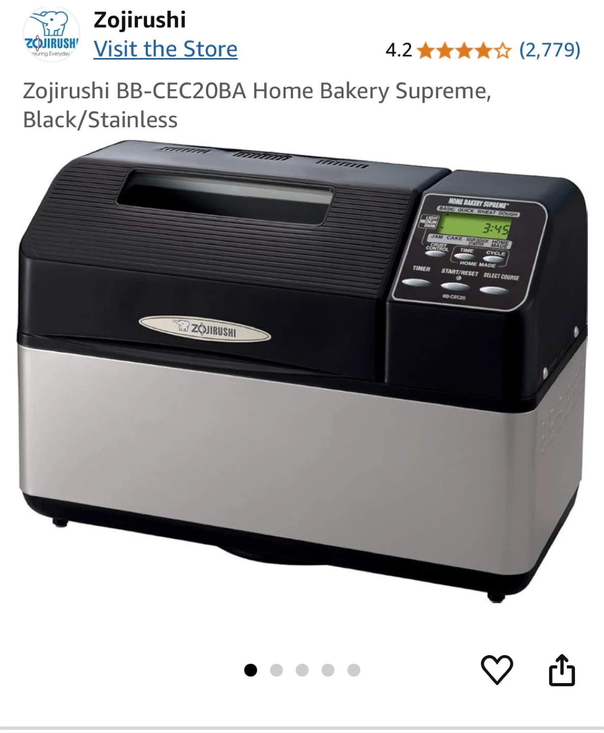 Zojirushi Bread Maker