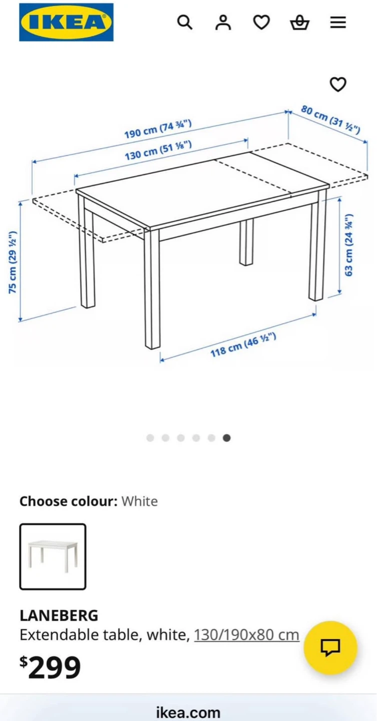 Can deliver—Ikea extendable table with 4 or 6 chairs - photo 2