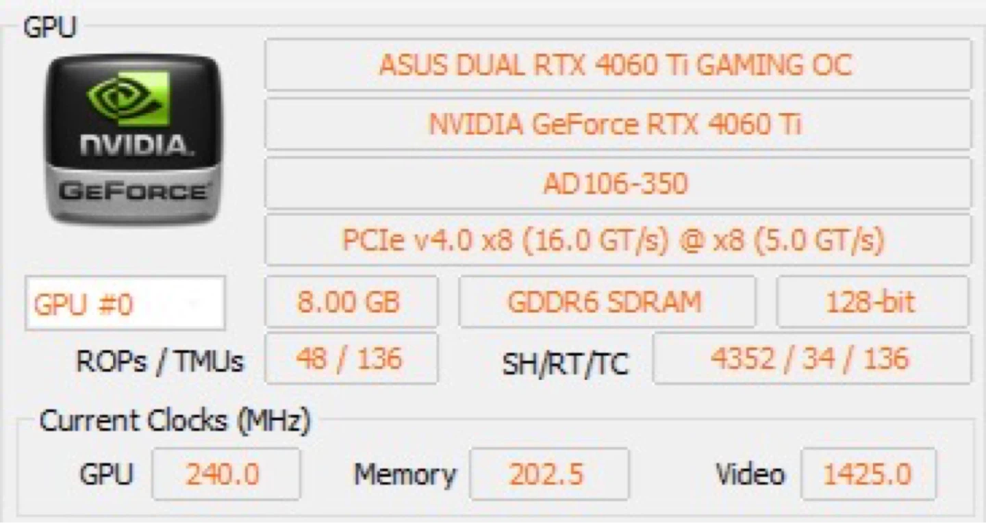 ASUS DUAL RTX 4060 Ti 8gb Graphics Card - photo 2