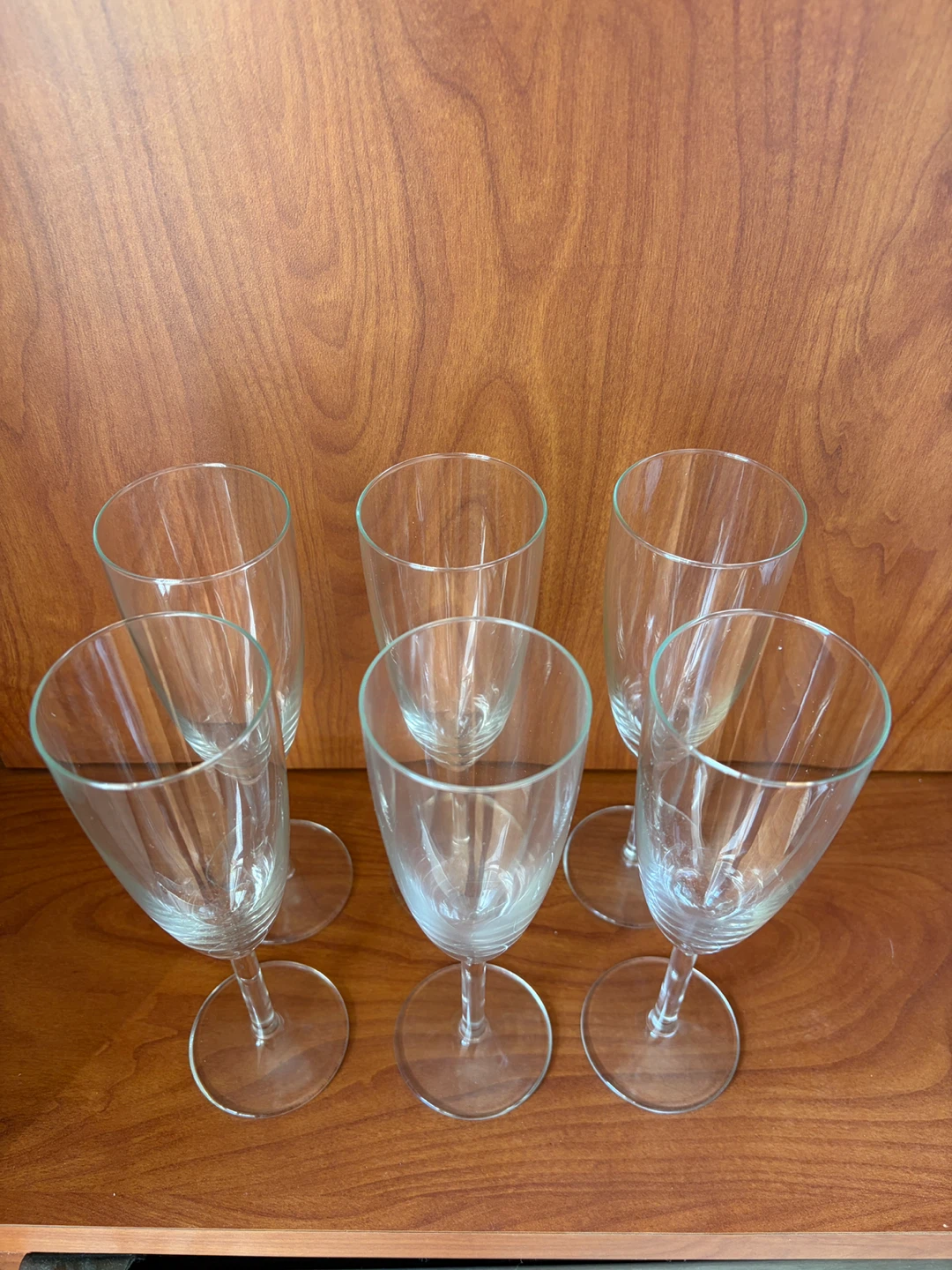 Set of 6 champagne flutes