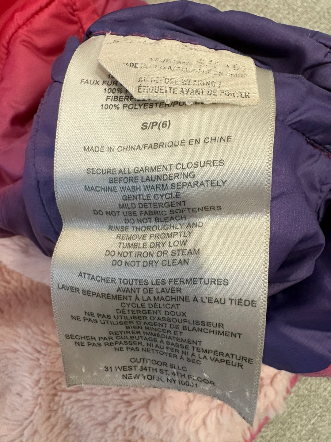 Eddie Bauer Puffer Jacket - Pink/Purple Ombre - photo 5