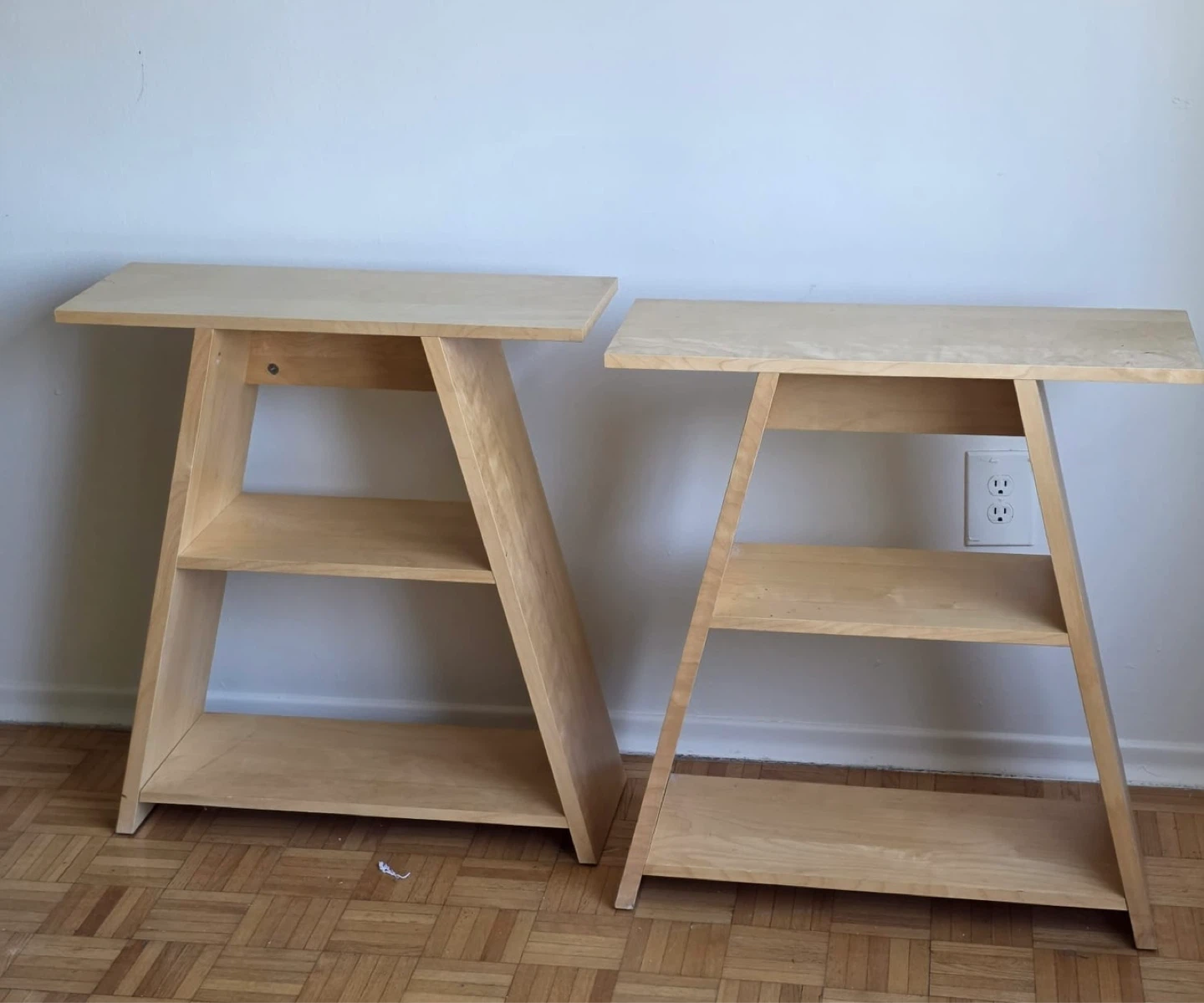 (A PAIR) IKEA VIKA FAGERLID 3-Shelf Storage Unit