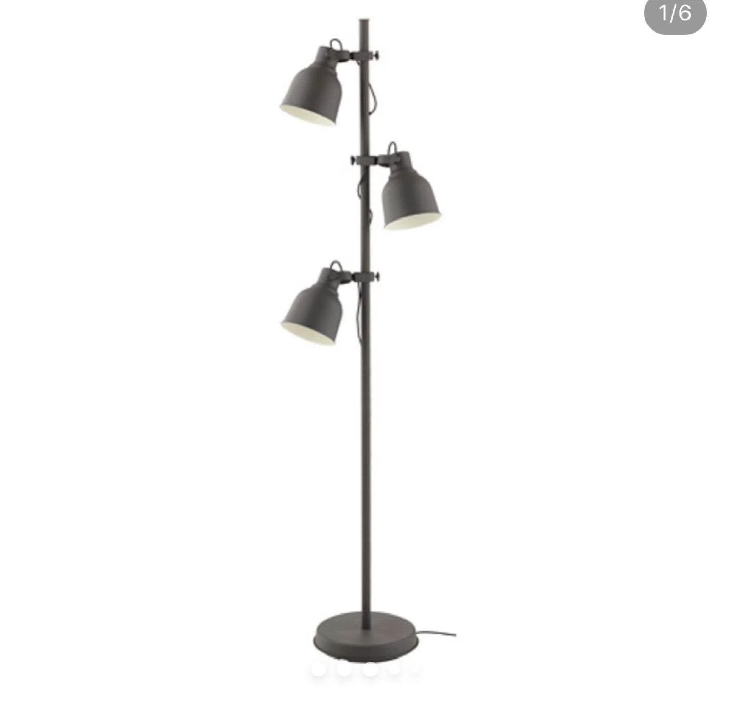 Black 2-Head Floor Lamp