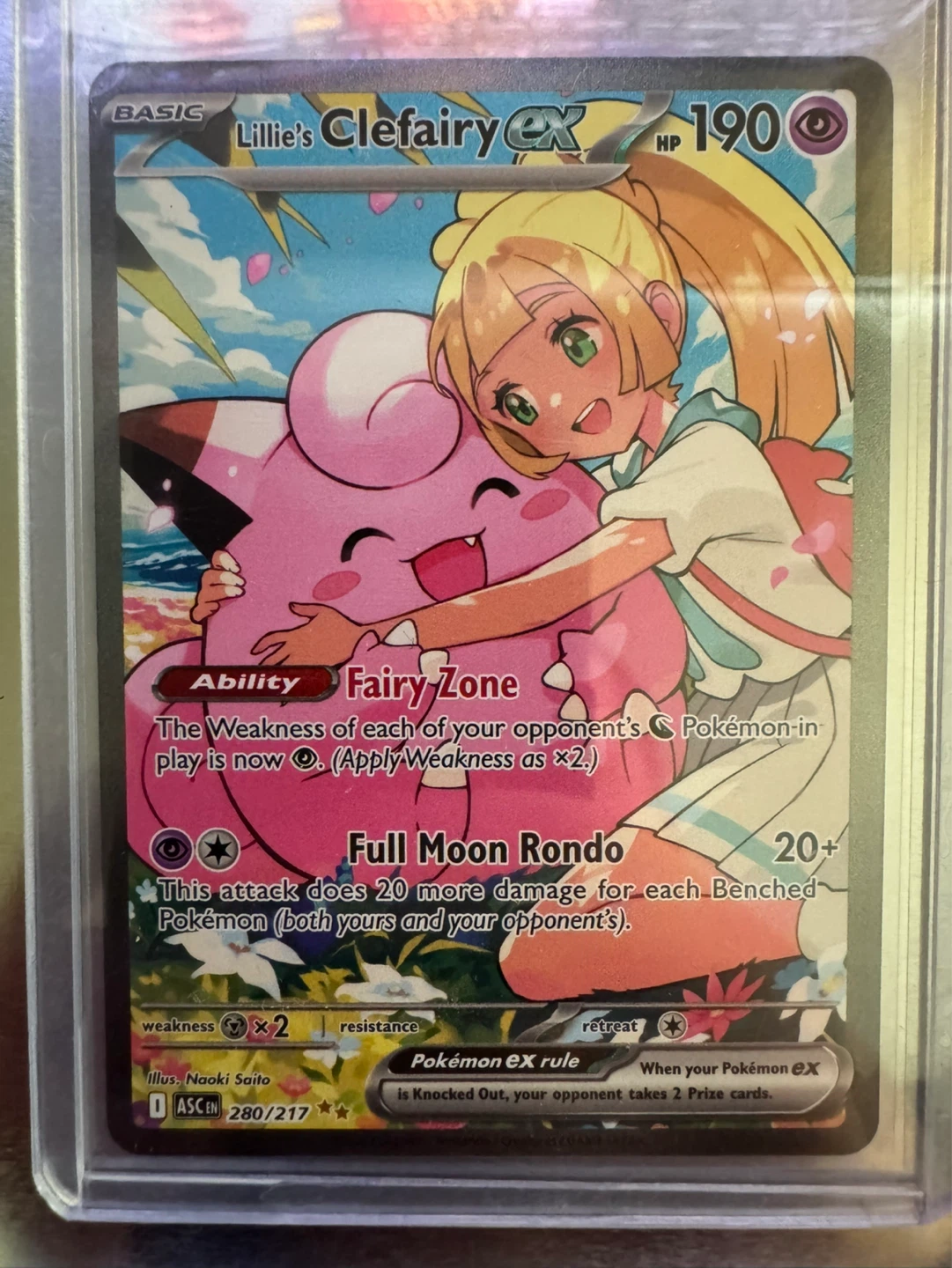 Lillie's Clefairy EX Pokémon Card