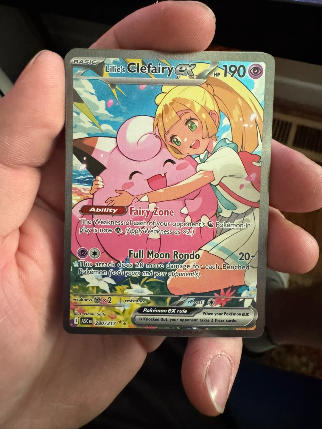 Lillie's Clefairy EX Pokémon Card - photo 2