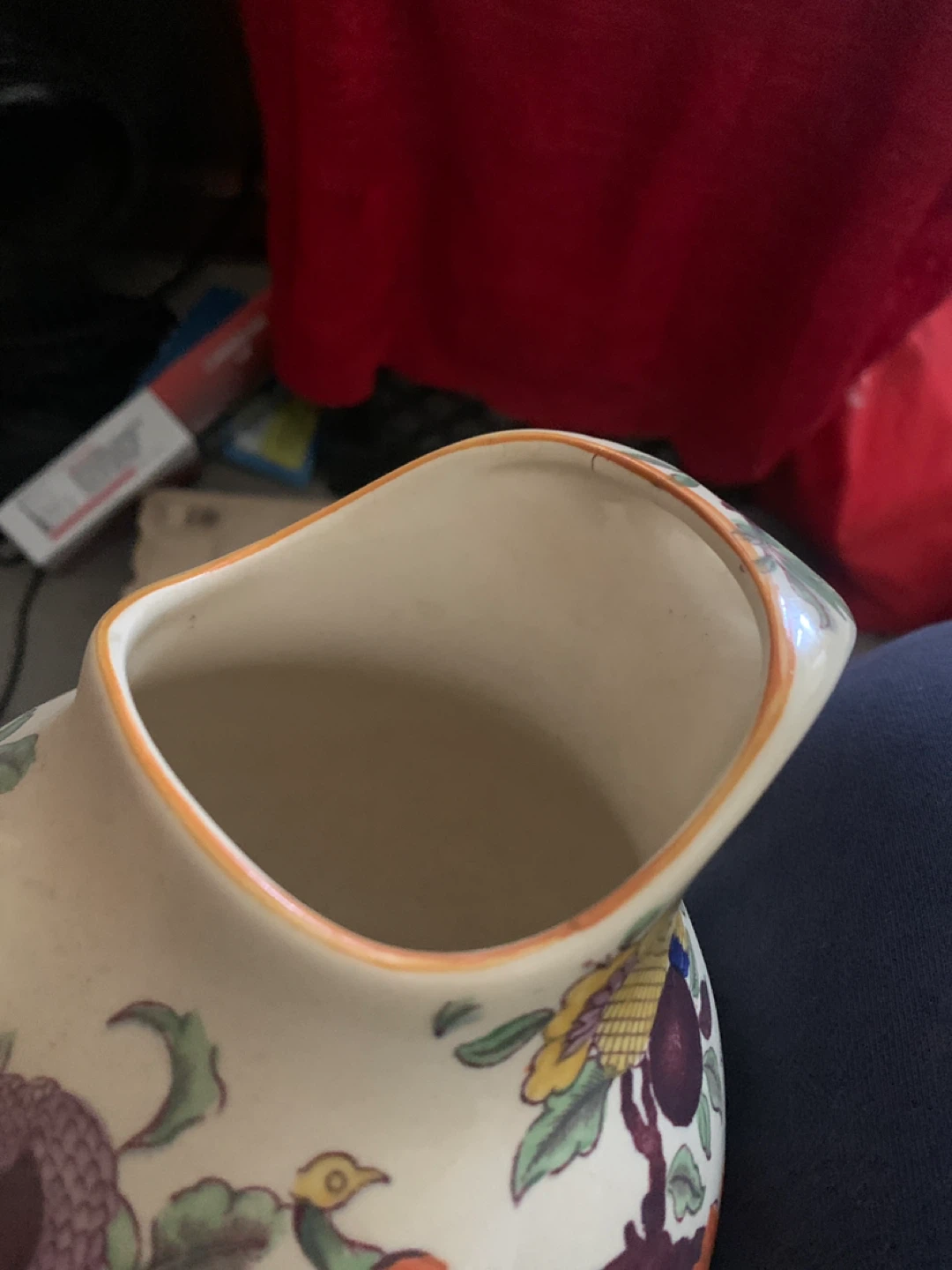 Mason's Patent Ironstone China Pitcher - photo 3