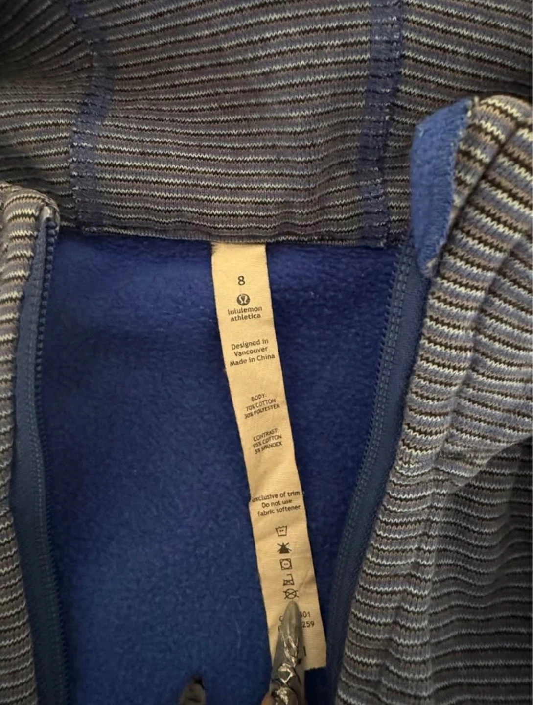 Lululemon Athletica Striped Full Zip Hoodie - photo 2