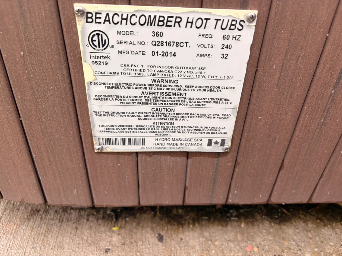 Beachcomber Hot Tub 360 - photo 2