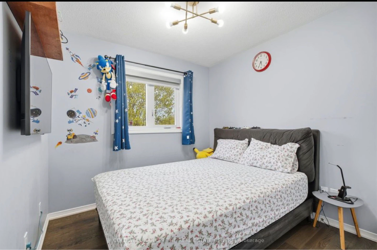 Grey Upholstered Queen Bed Frame with Headboard