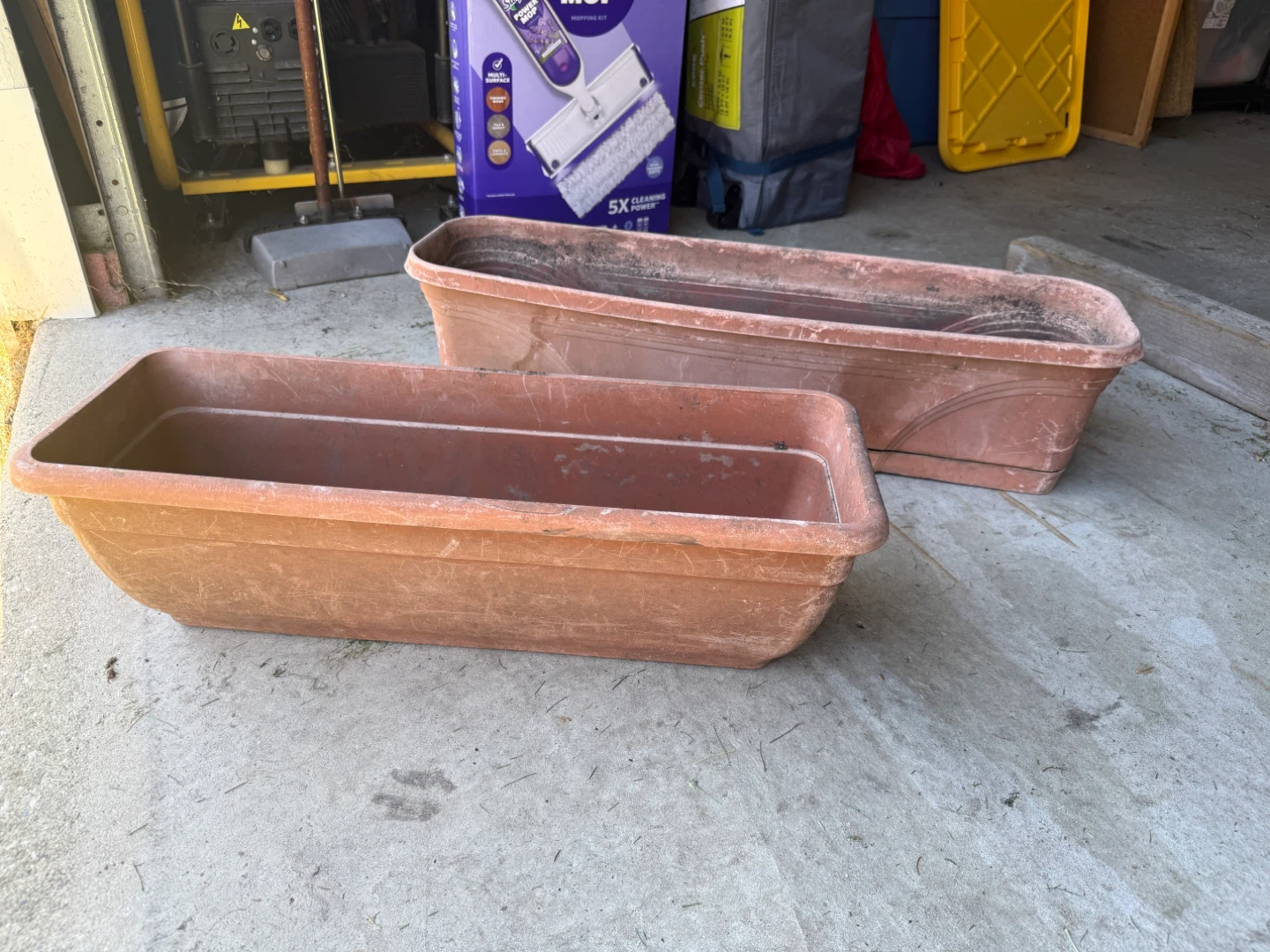 2 Long Planter Boxes both for $8