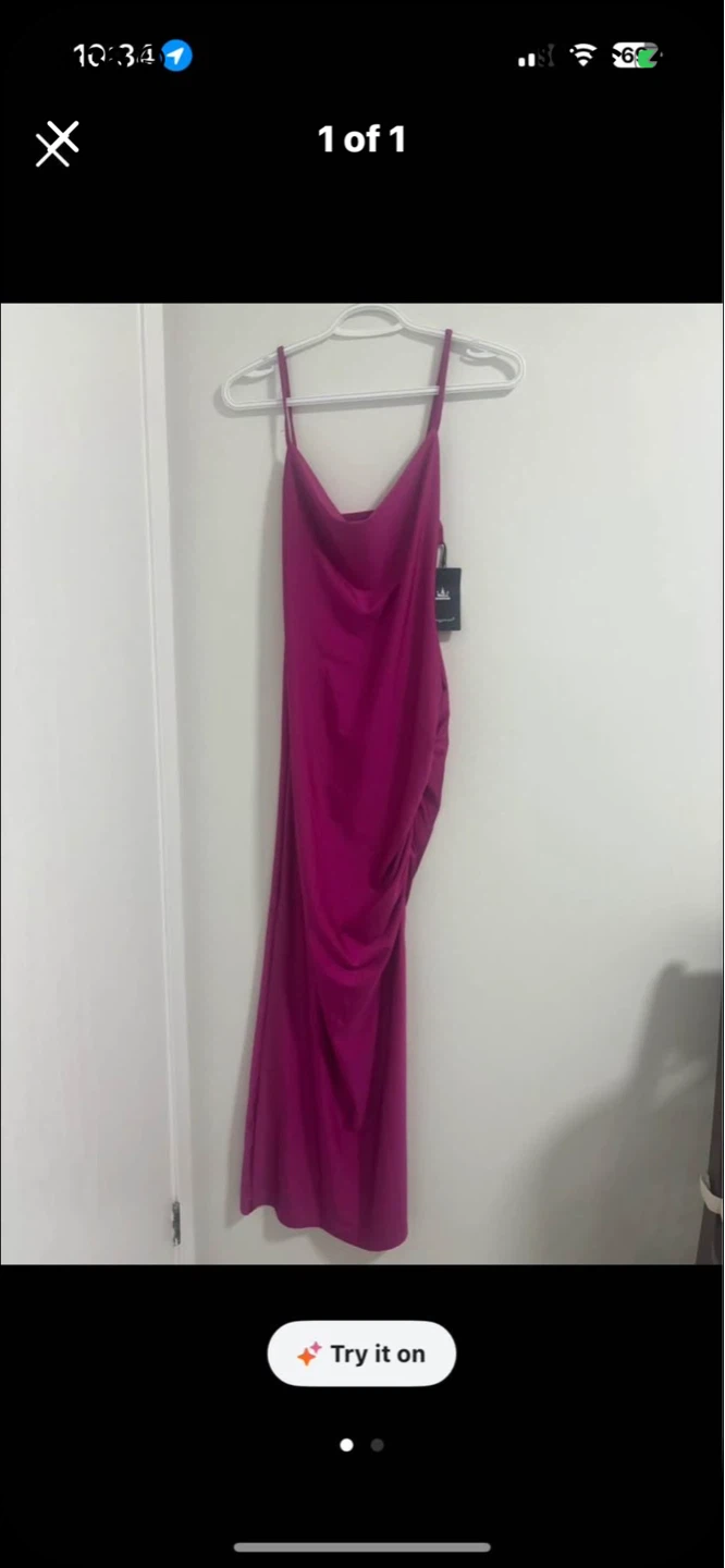 Brand new Satin Cowl Neck Dress