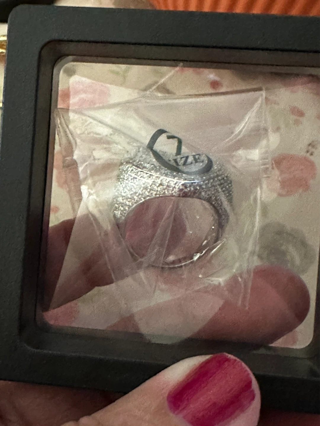 Sterling Silver Baguette & Round Cut Ring - photo 5