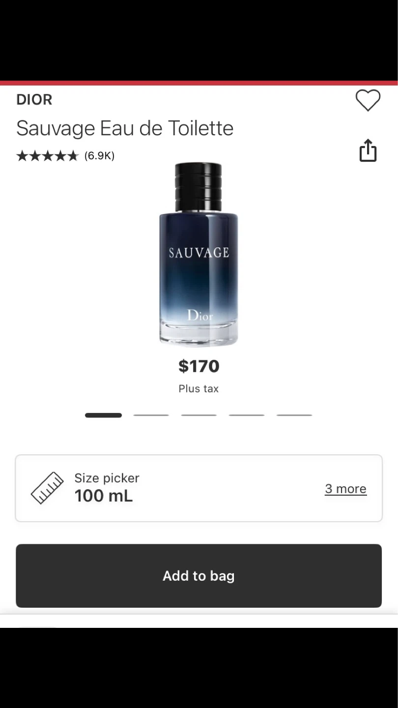 Dior Sauvage Eau de Toilette 100ml 🖤💙 - photo 3
