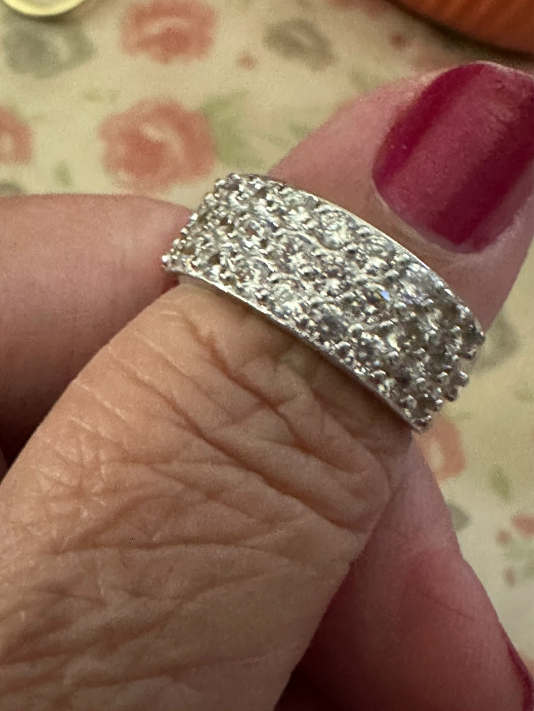 Sterling Silver CZ Ring Size 7