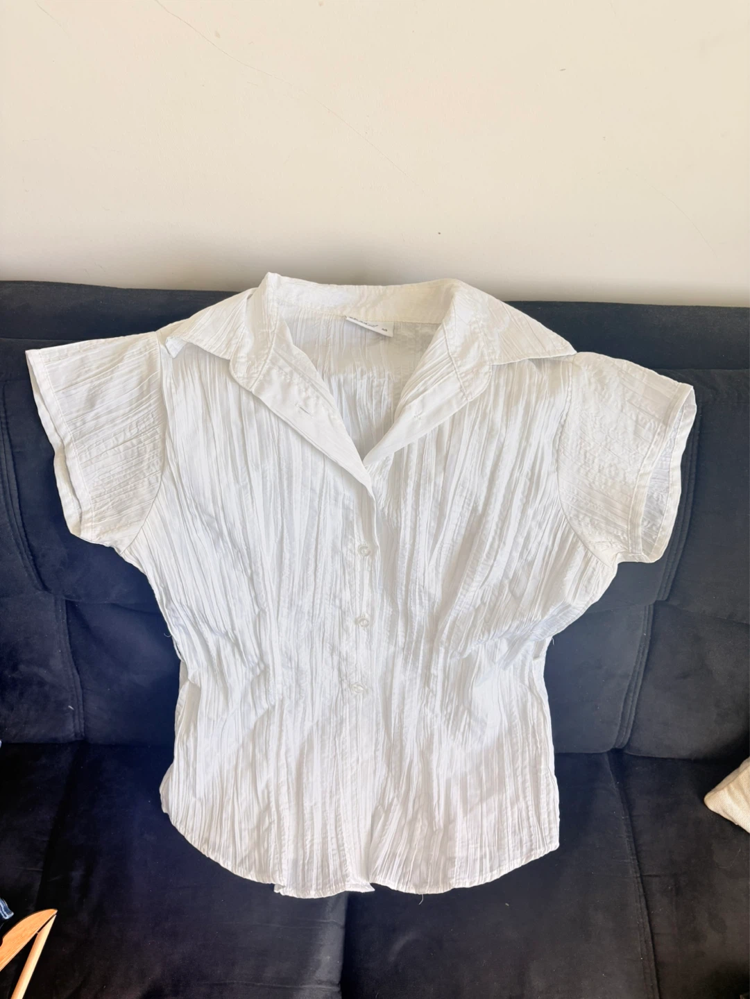 White Okayama Blouse Size 40 - photo 3