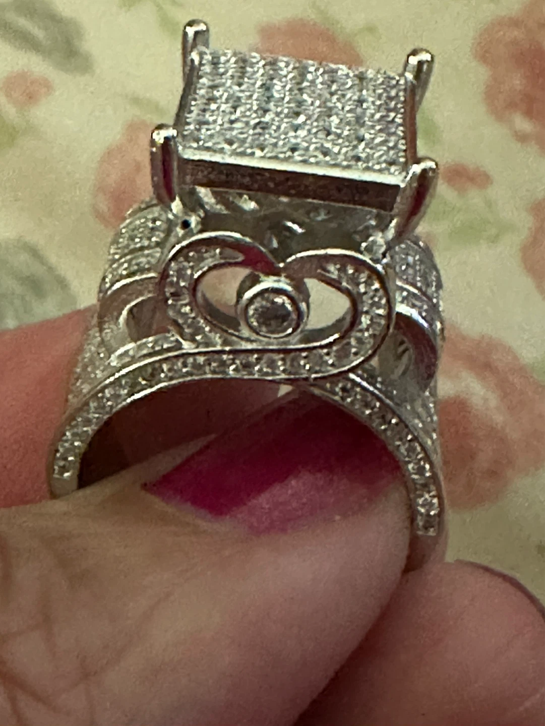 Sterling Silver "S925" Ring with Pave Set Stones - photo 2