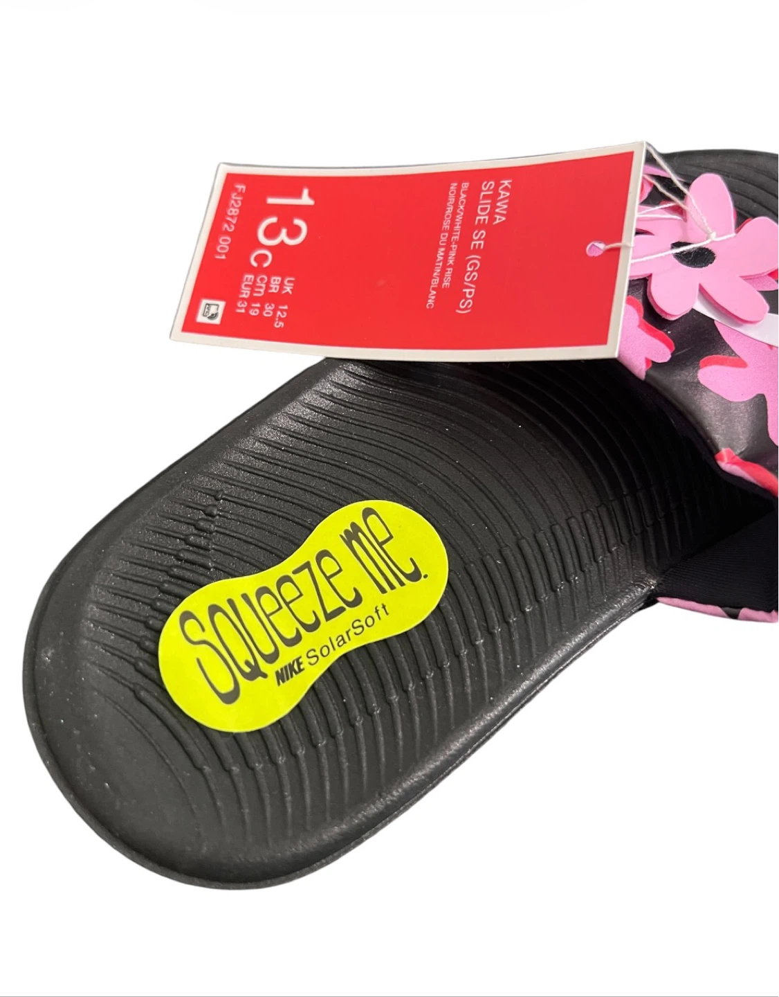 Nike Kawa Floral Slides – Kids Size 13C – Brand New With Tags - photo 3