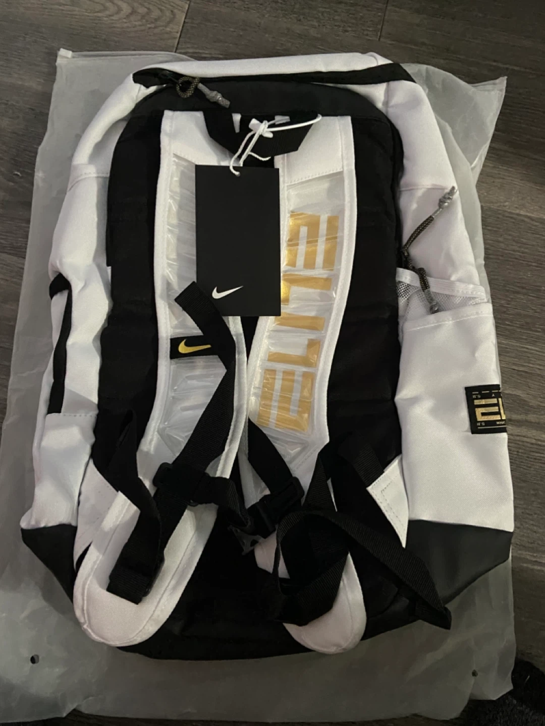Nike Elite Backpack White/Black/Gold - photo 2