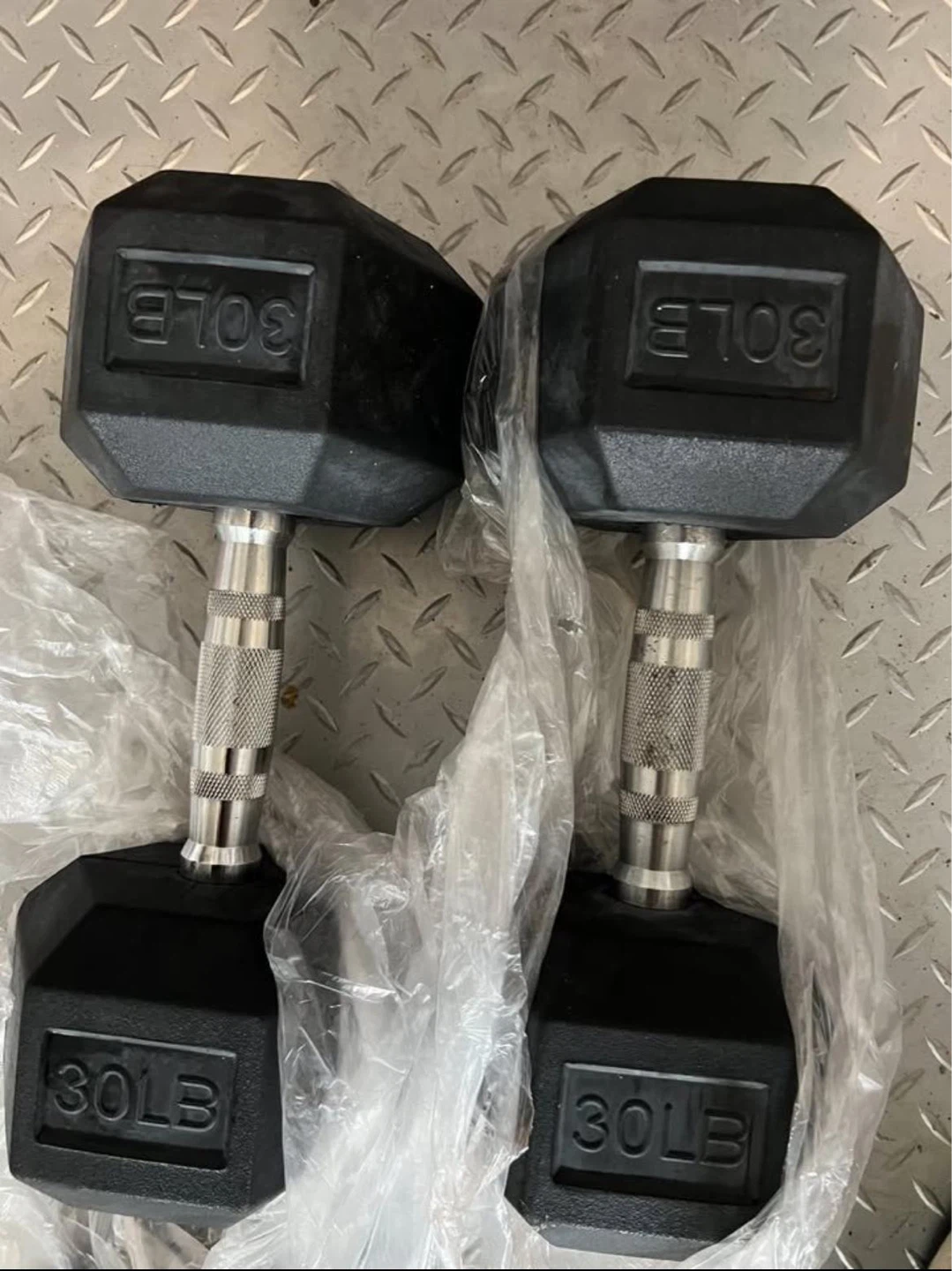 Hex Dumbbells (20LB, 15LB, 30LB)