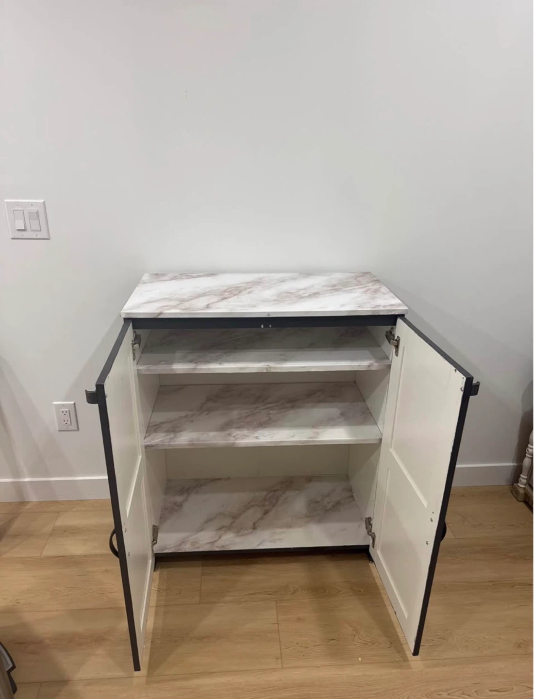 Two-Door Cabinet with Marble Top - photo 3