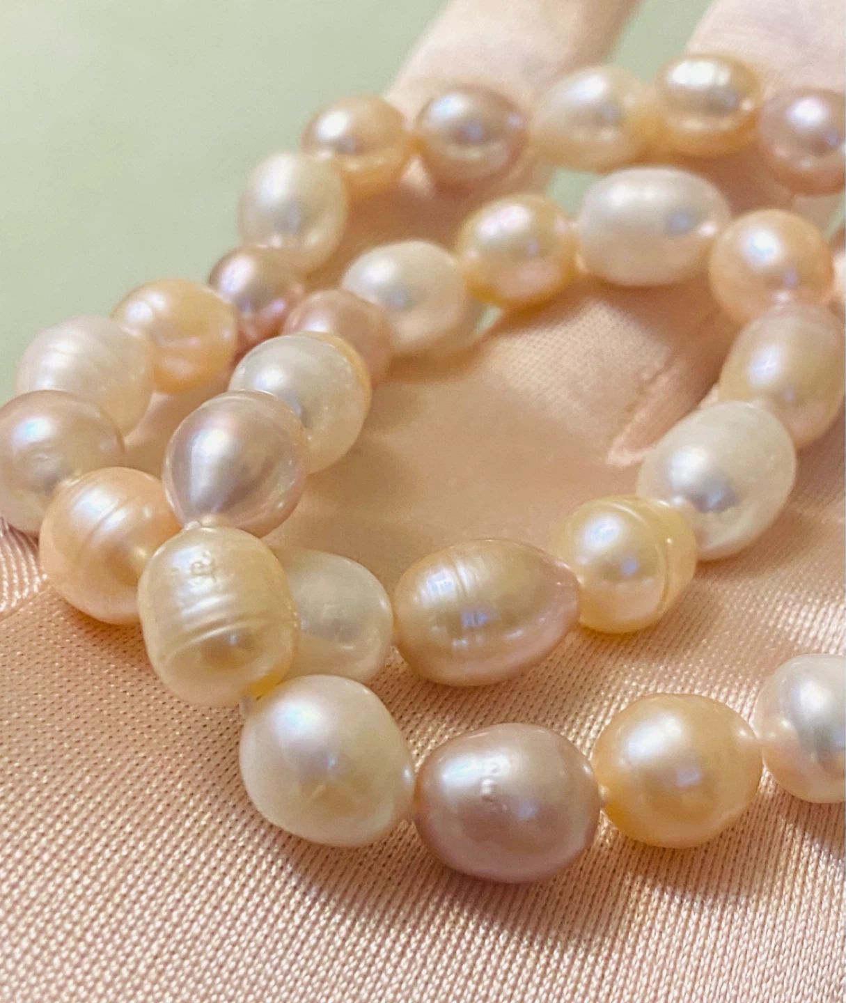 Freshwater Pearl Necklace - 17" Length with Gold Plated Clasp
