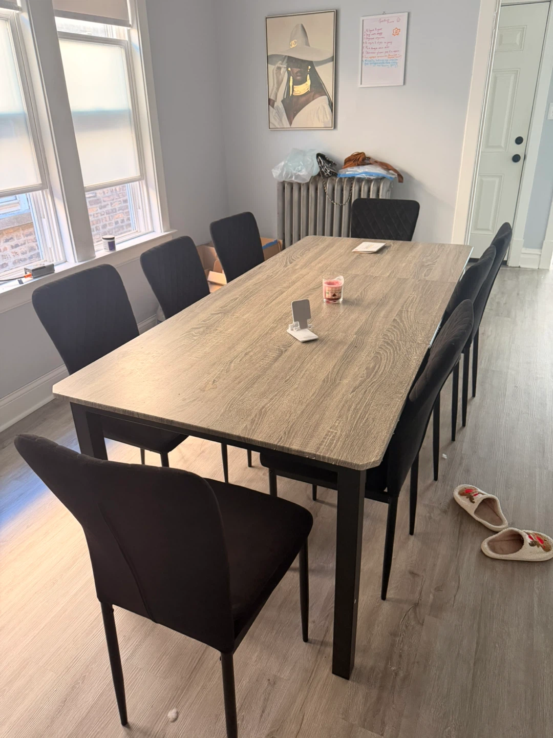 Modern Dining Table Set with 8 Chairs - photo 2