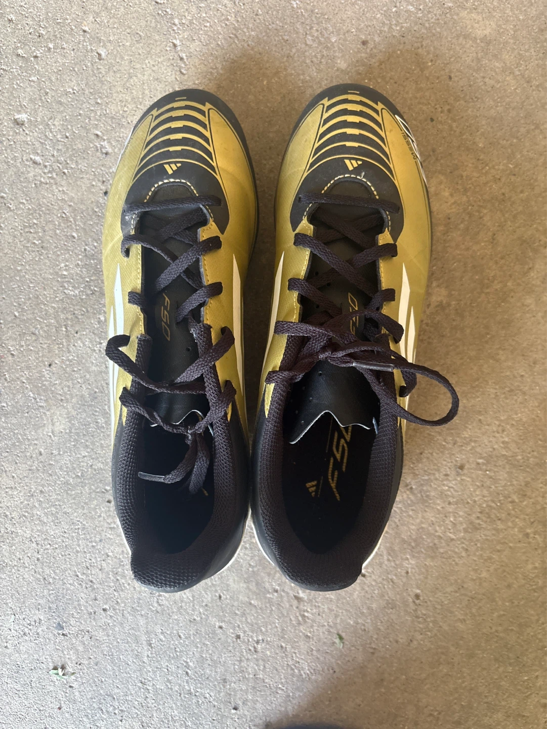 Adidas F50 Messi Soccer Cleats Gold/Black US 10 - photo 5