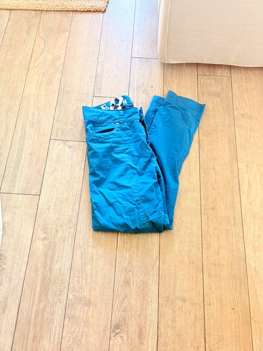 Blue Casual Pants