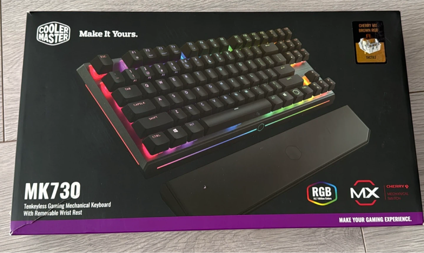 Cooler Master MK730 TKL Mechanical Keyboard with Wrist Rest