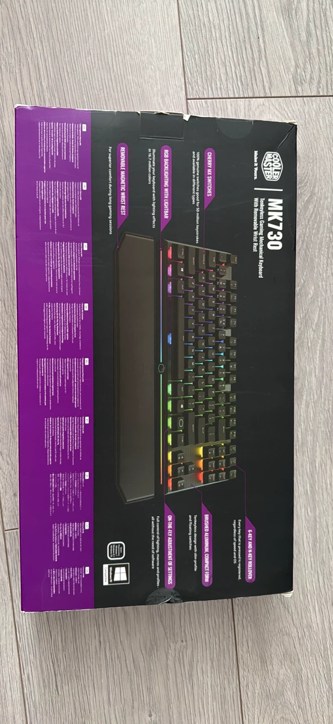 Cooler Master MK730 TKL Mechanical Keyboard with Wrist Rest - photo 2
