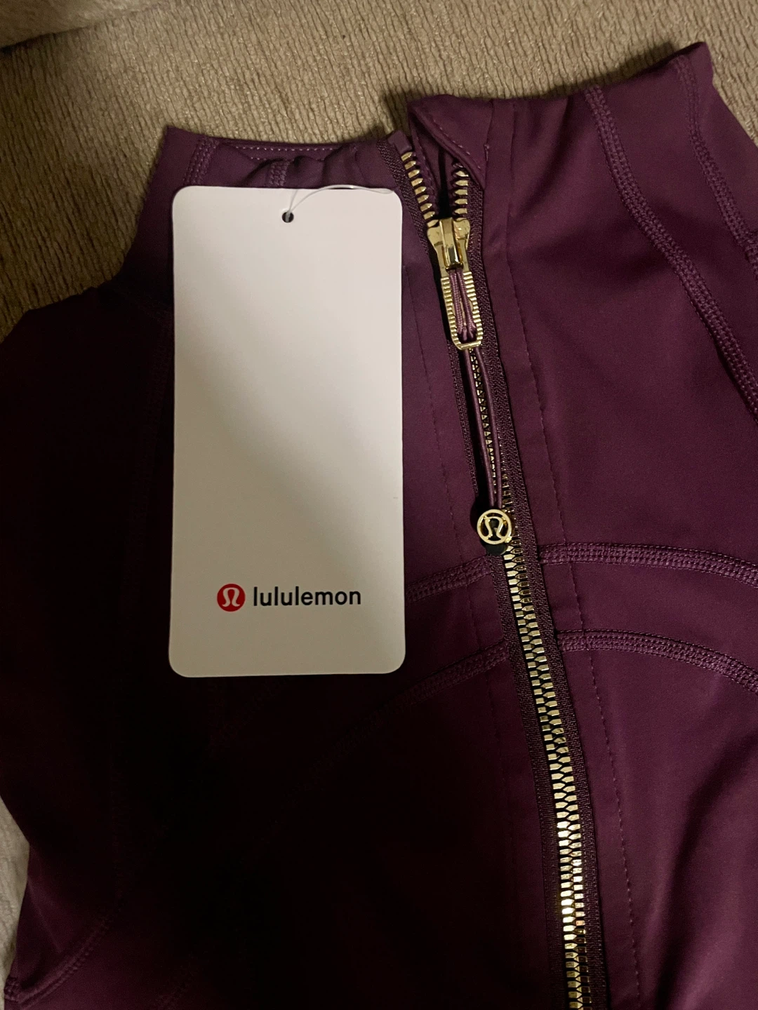 Lululemon Burgundy Jacket Cropped - Size 2/XS - photo 2