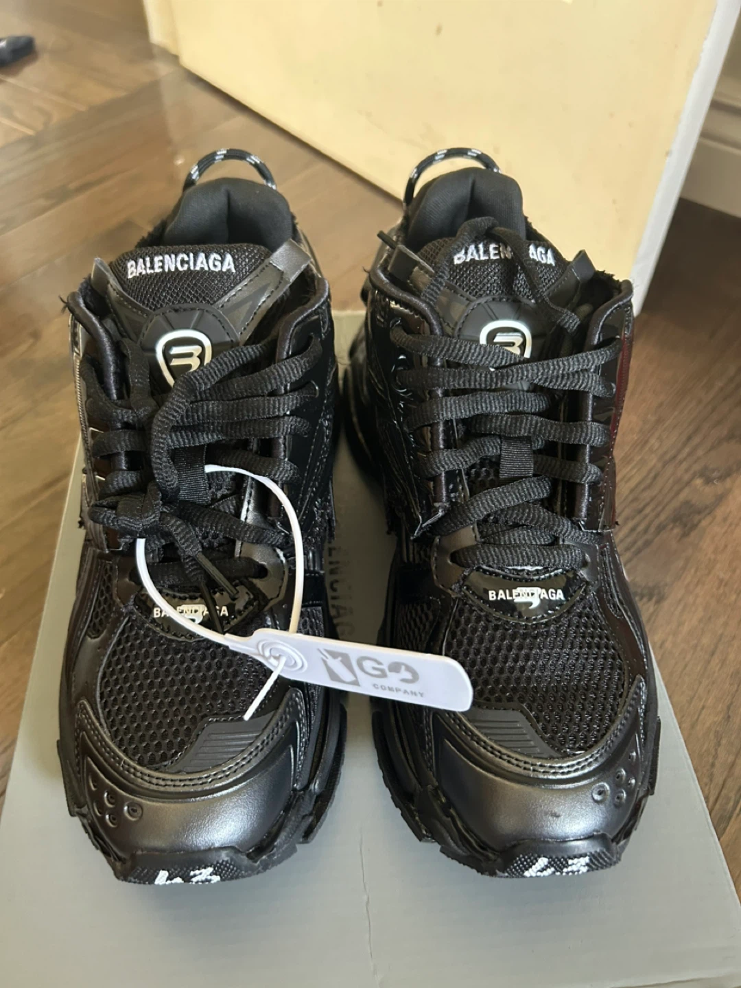 Balenciaga Runner Sneakers - Black - Size 43