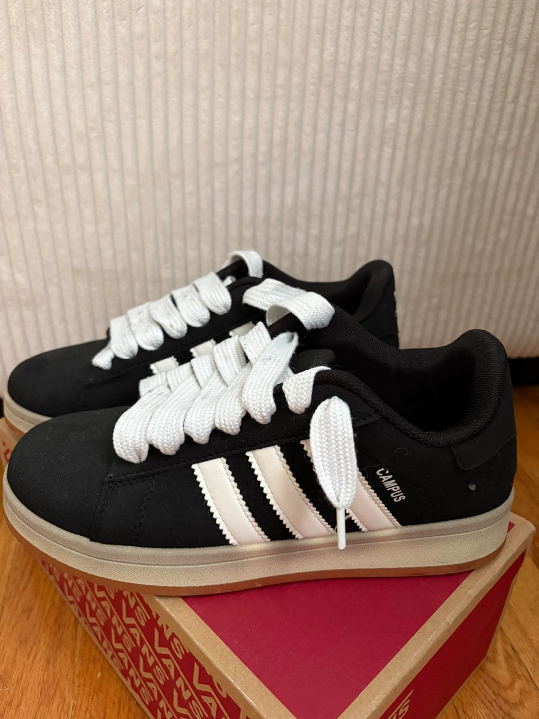 Adidas Campus Black White Sneakers - photo 2