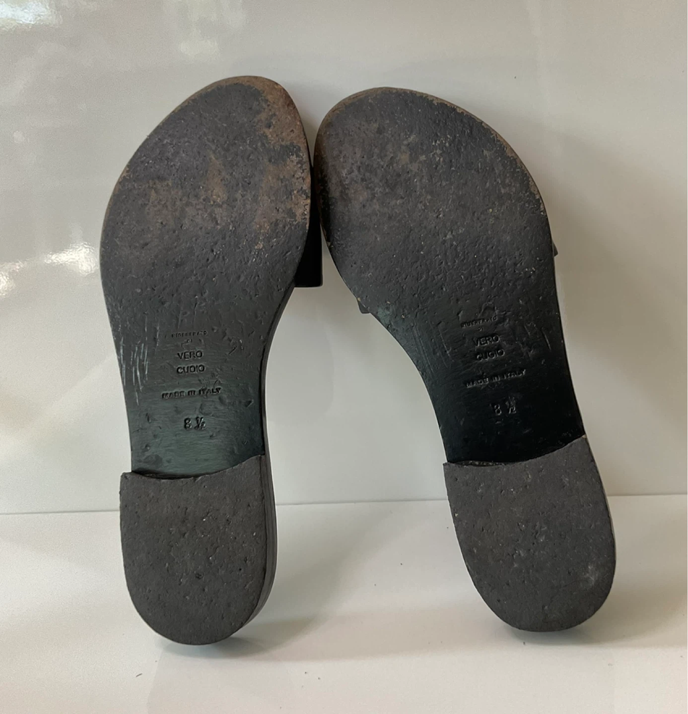 Everlane Black Leather Slide Sandals Size 8.5 - photo 3