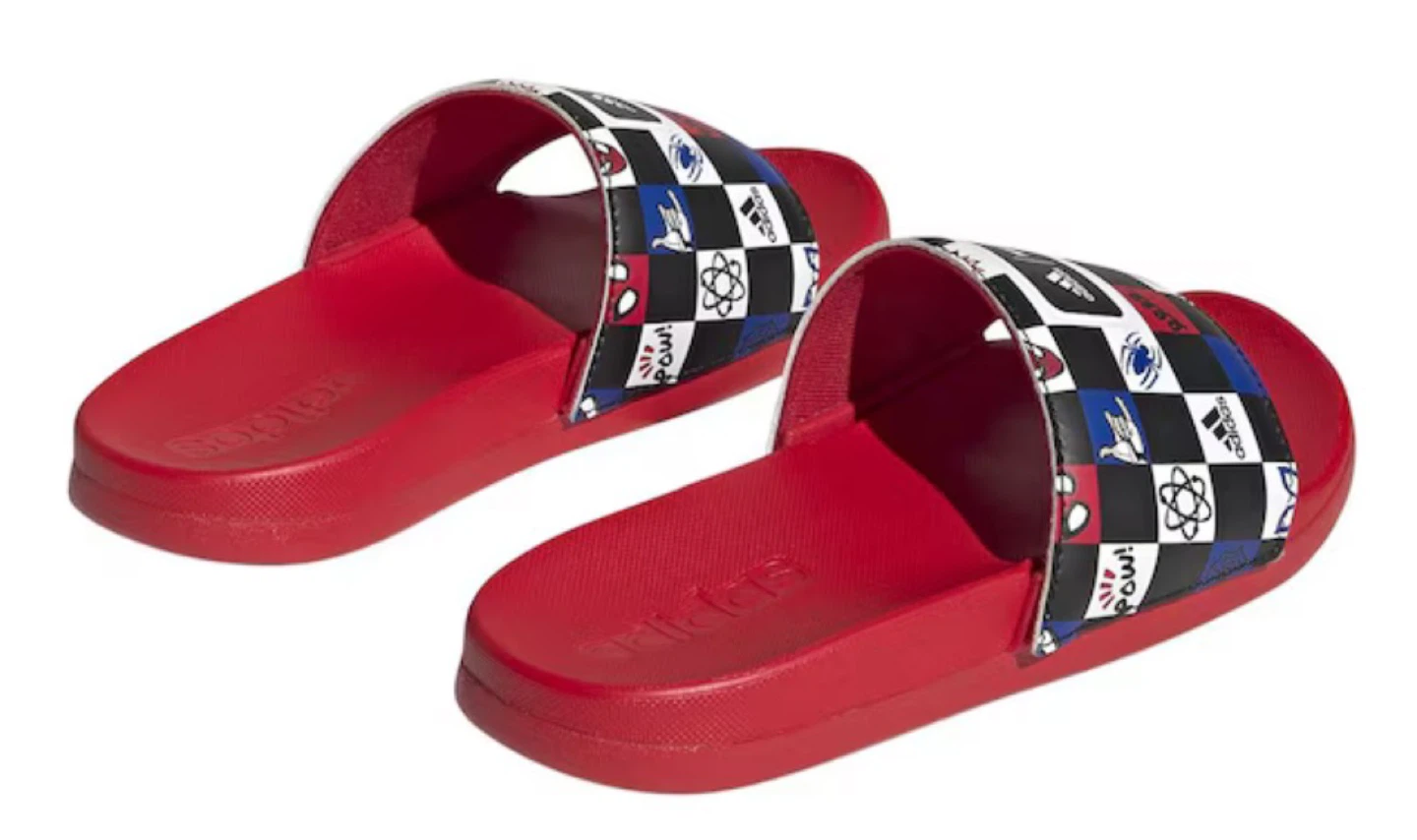 Adidas x Marvel Spider-Man Comfort Slides Kids Size 2 US - photo 4