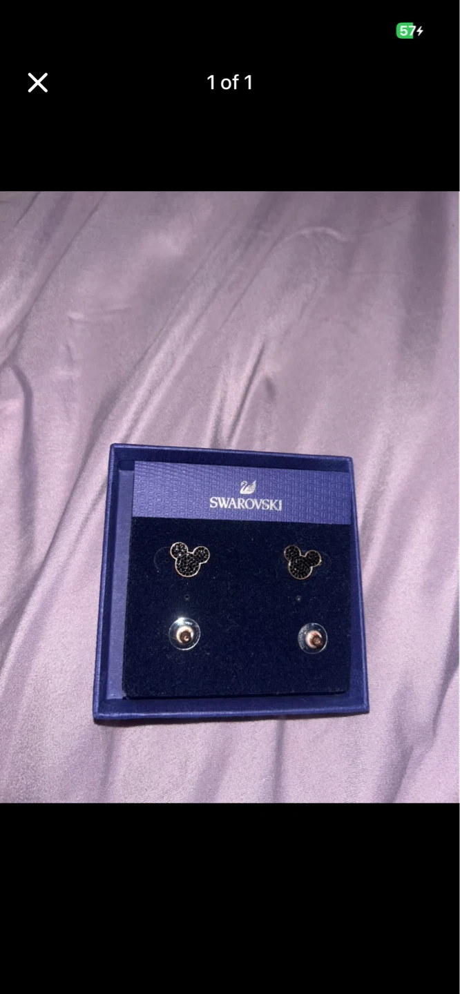 Swarovski Mickey Mouse Stud Earrings